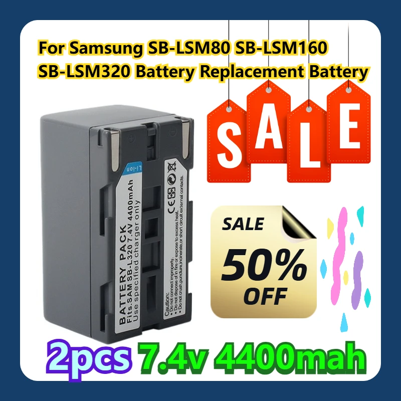 

For Samsung SB-LSM80 SB-LSM160 SB-LSM320 Battery Replacement Battery 2pcs