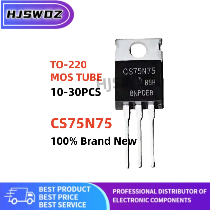 10~30PCS Brand New CS75N75 CS 75N75 TO-220 N-channel MOSFET Field effect tube In Stock