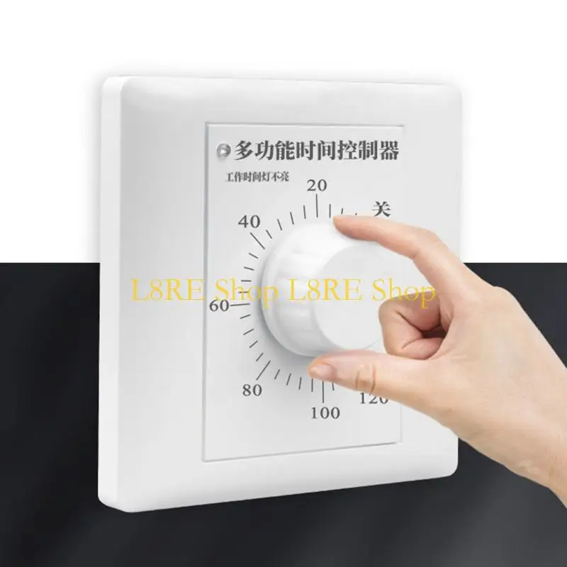 L8RE Time Switch Home Timer Switch Kitchen Mechanical Timer Switches Sockets Cover Timer Switch 86mm Light Switch 220V