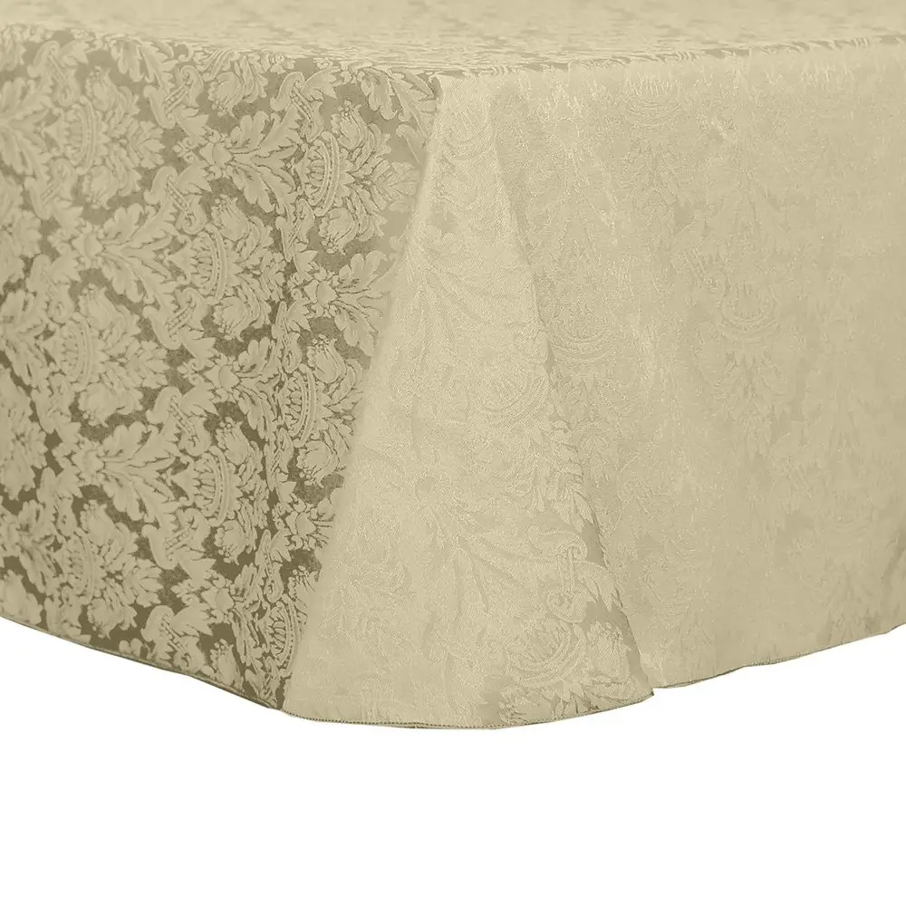 

Набор из 10 скатертей Damask Saxony, 52 x 70 дюймов, овальные, с жаккардовым узором, цвет кафе.