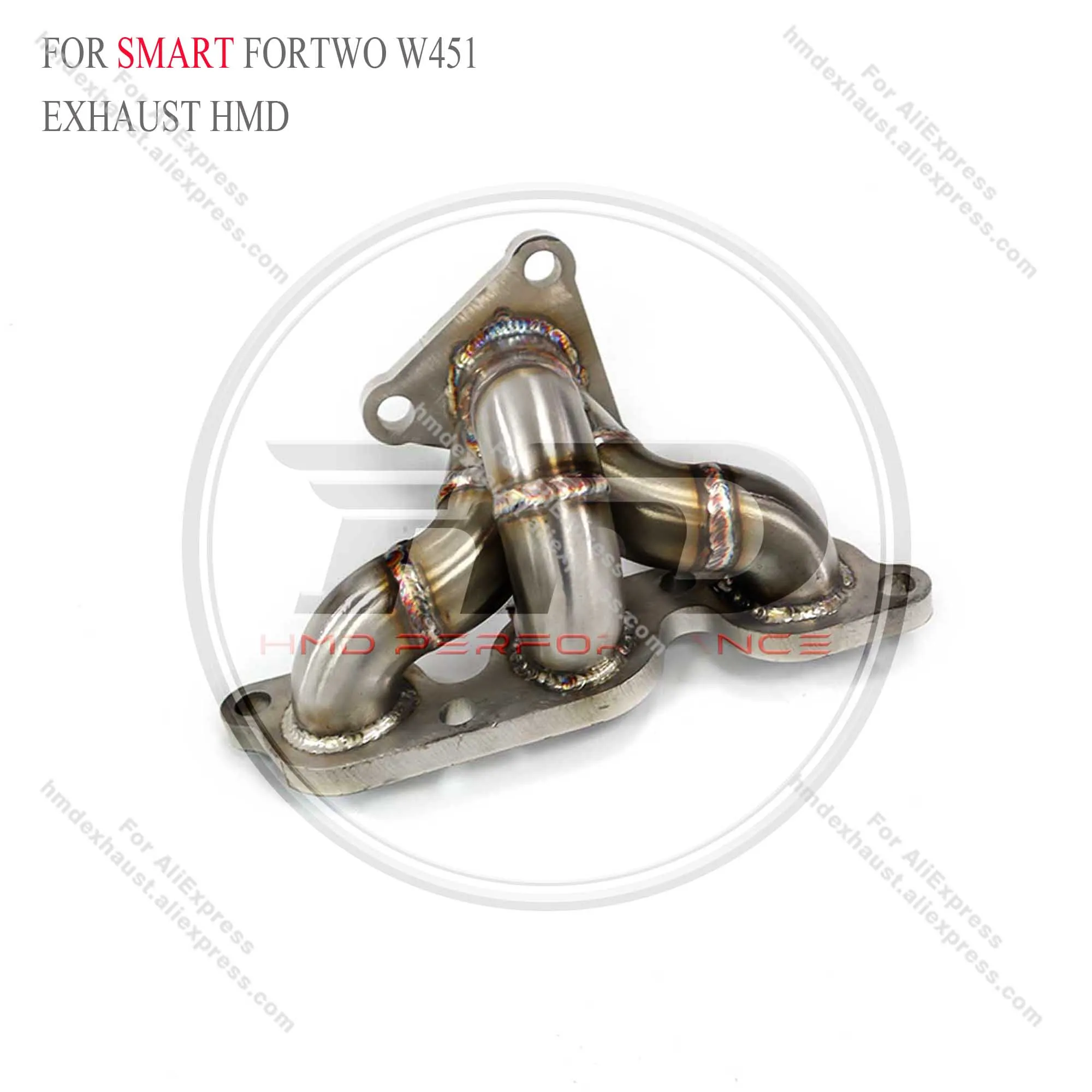 HMD Exhaust System High Flow Performance Headers for Smart Fortwo Coupe W451 Test Manifold