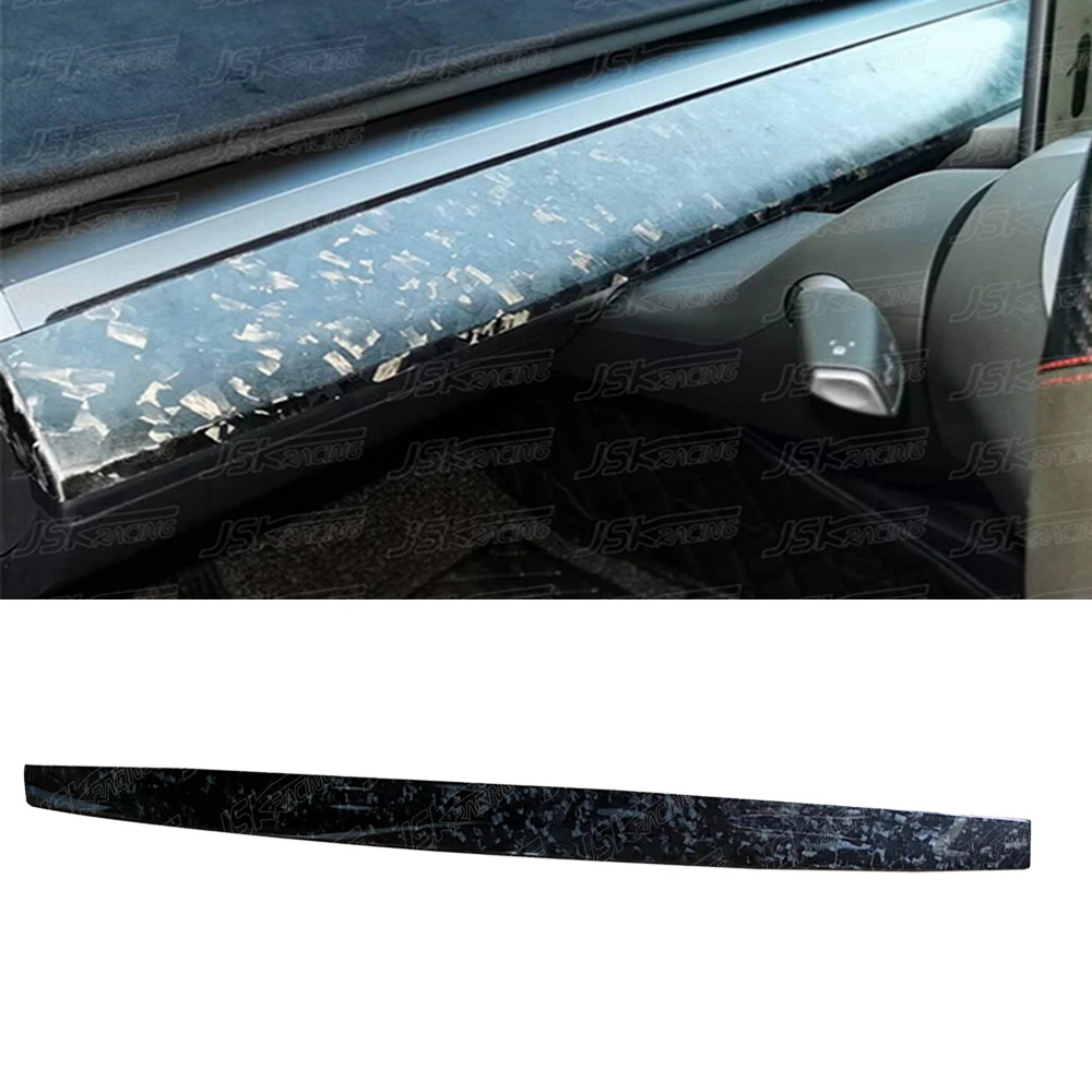 

Real Carbon Fiber Inner Central Control Dashboard Panel Wrap Cover Trim For Tesla Model Y 2021-2022