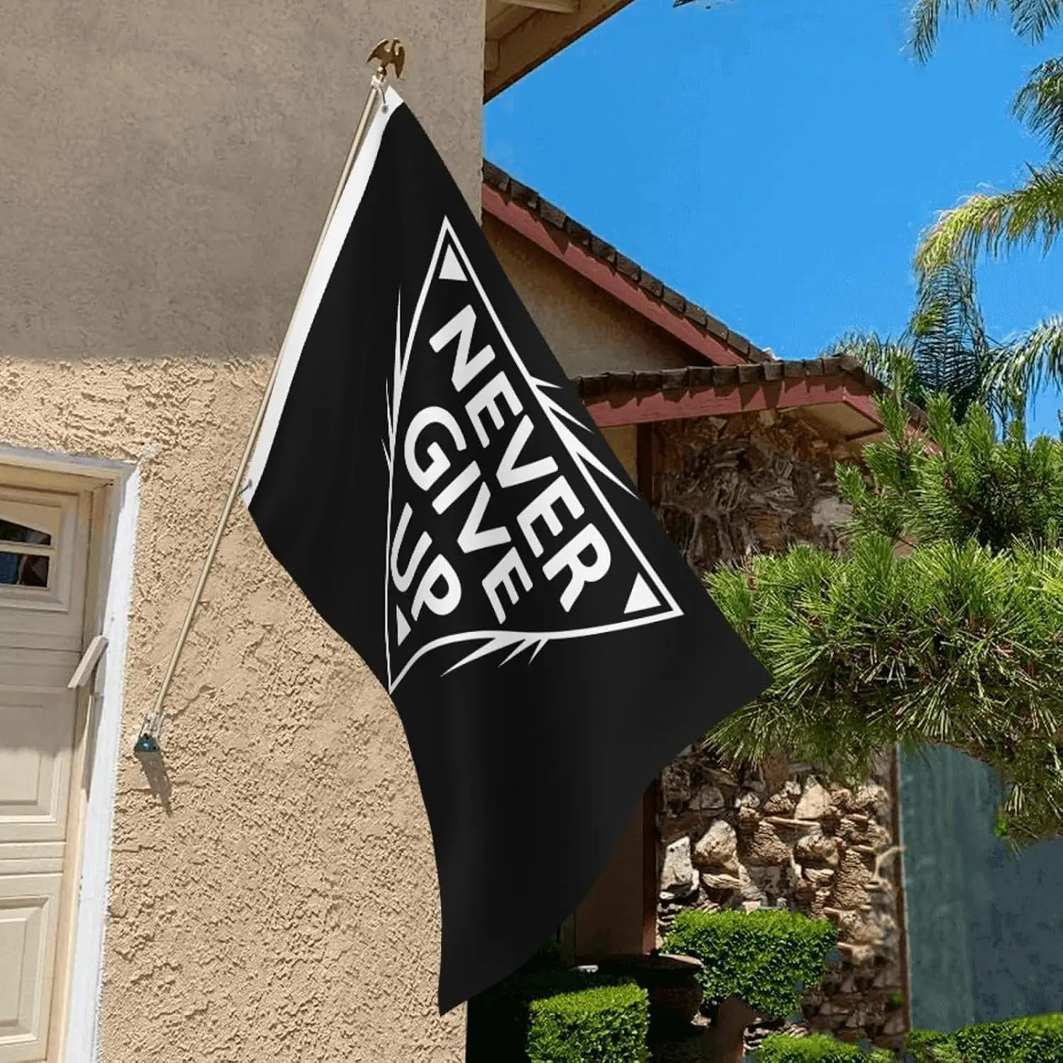 Flagicts 100% Polyester Never Give Up Flag
