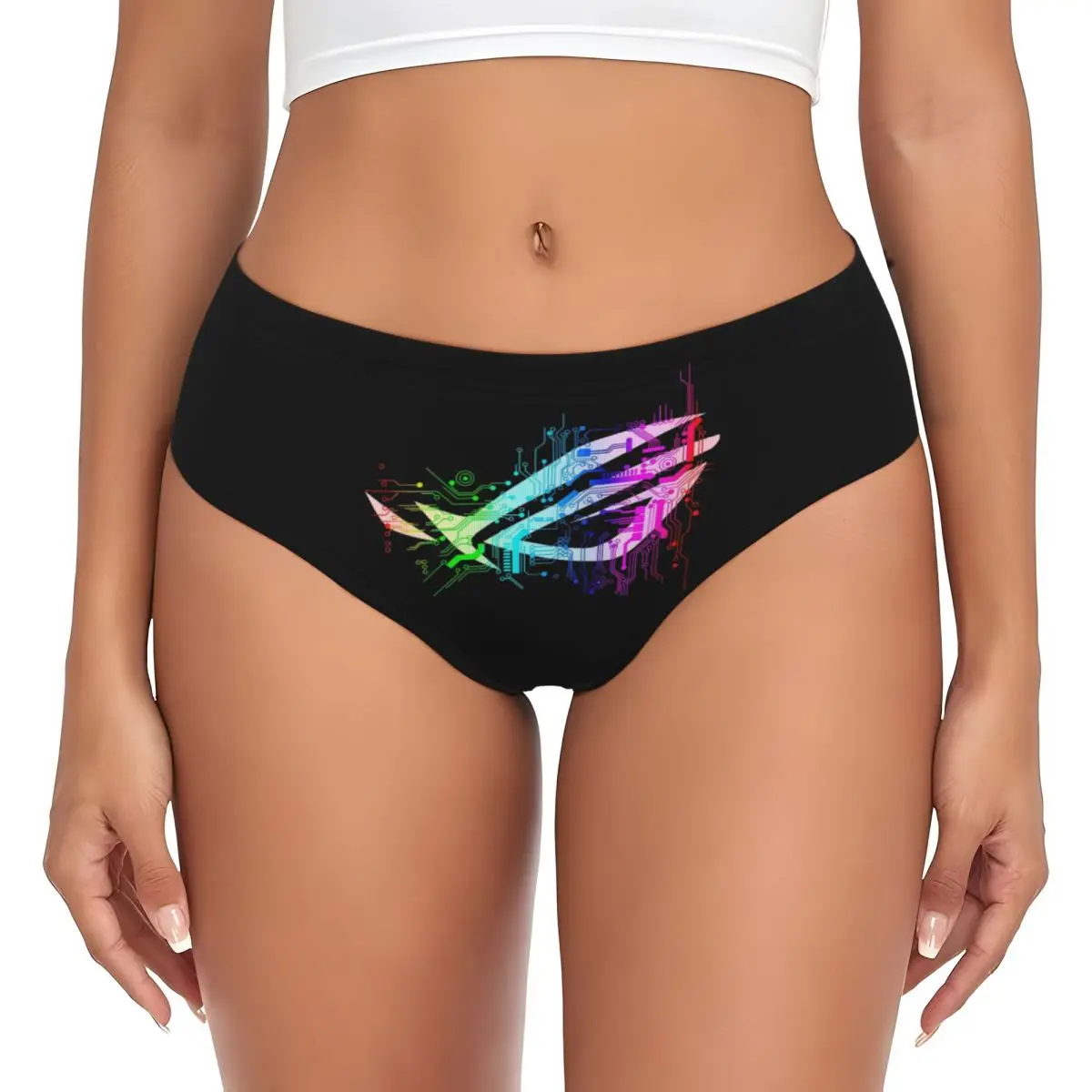 

Трусики Asus Rog на заказ, женские удобные трусы, нижнее белье, дышащие женские трусы