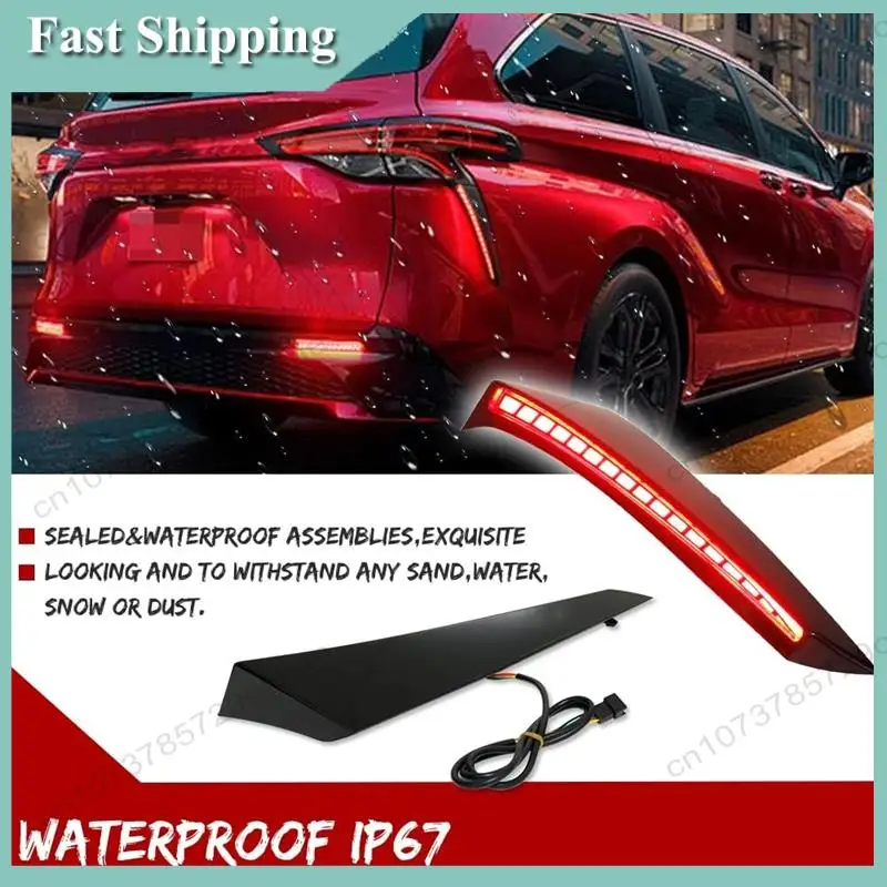 -A01R Brake Lights Sequential Turn Signal Function For Toyota Sienna 2021-2023 Rear Tail Light Replacement Parts Accessories Lam