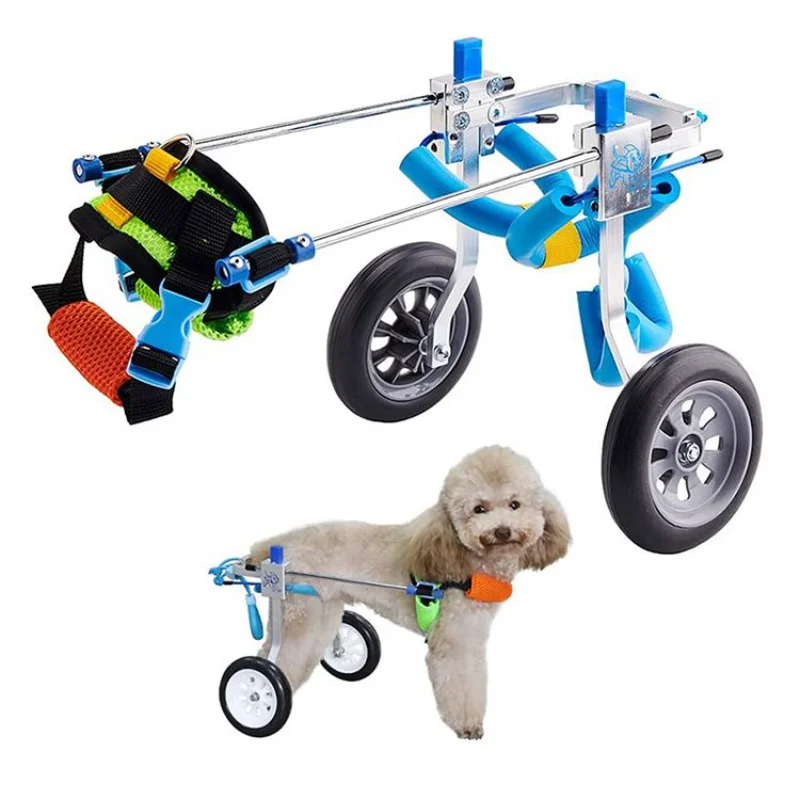 Veterinary Equipment Adjustable Dog Wheelchair Fordable pet Wheelchair for Back Legs Assist with Paralyzed Hind Limbs Recover