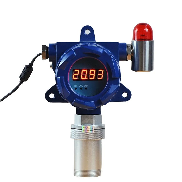 SKZ1050B-N2 High Precision Fixed Combustible Gas Detector 0-100% LEL Metal Construction 24V DC Powered Light Alarm 1 Year