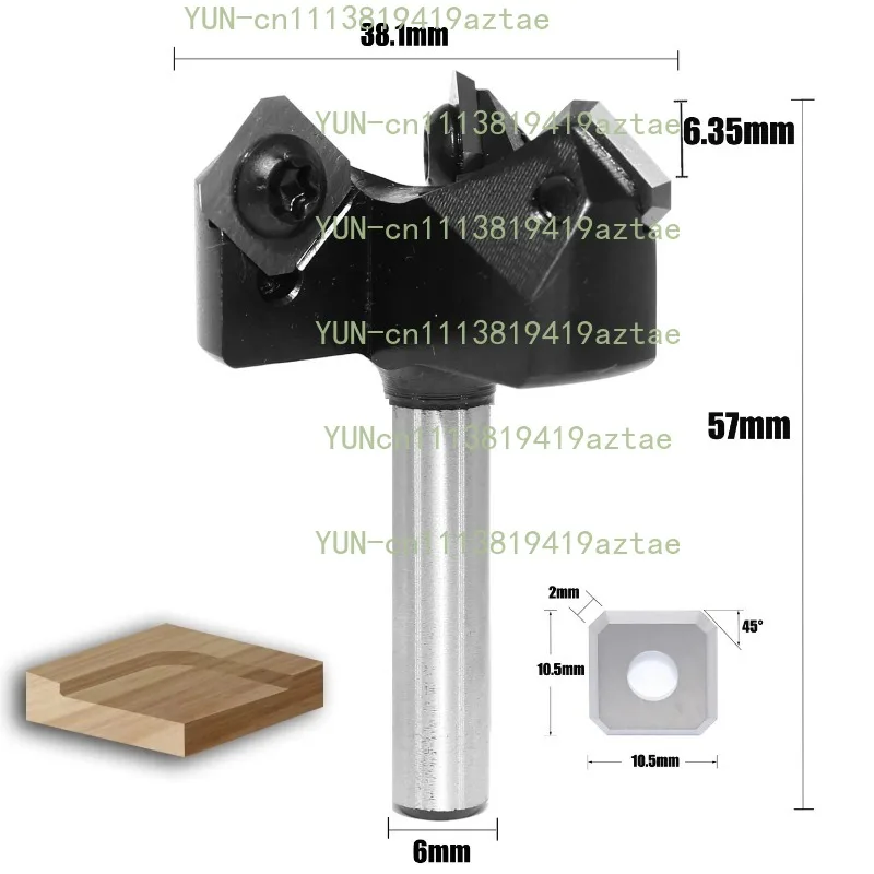 CNC Spoilboard Surfacing Fly Cutter Wood Slab Leveler Planing Milling Router Bit End Mill