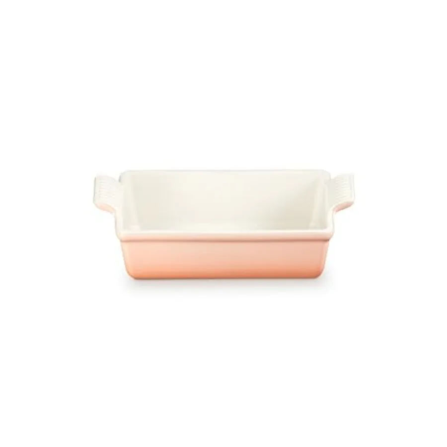 

Форма для выпечки хлеба Stoneware Heritage Loaf Pan 9 Peche, керамическая, прочная, теплого бежевого оттенка, с антипригарным покрытием, подходит для духовки до 450°F.