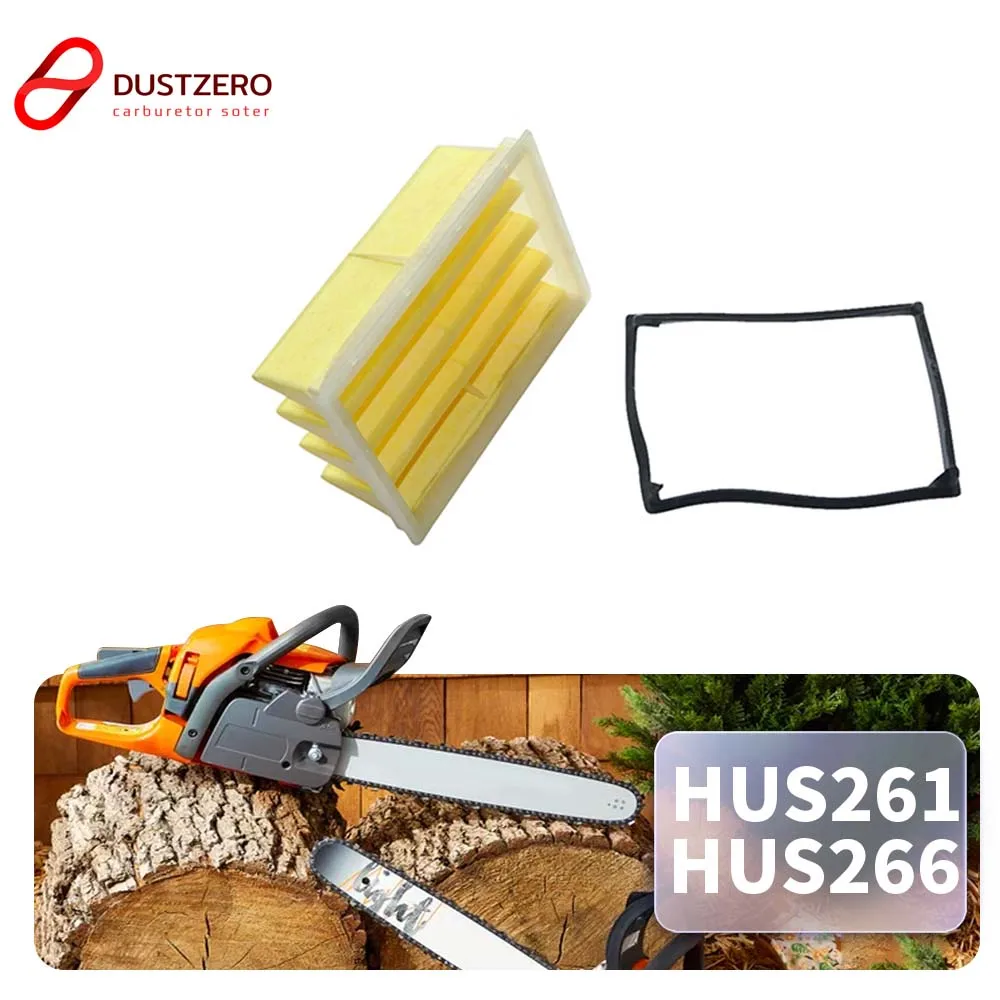 

Замена воздушного фильтра цепной пилы подходит для Husqvarna 261 262 266 268 272 272XP 394 запасные части для бензопилы, очиститель двигателя, запасные части