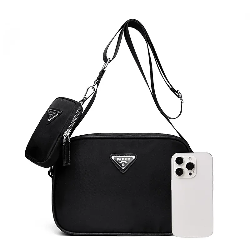 

Европейская мини-дорожная сумка 2025, легкая сумка через плечо со съемным ремнем и чехлом для ноутбука (15,6 дюйма)