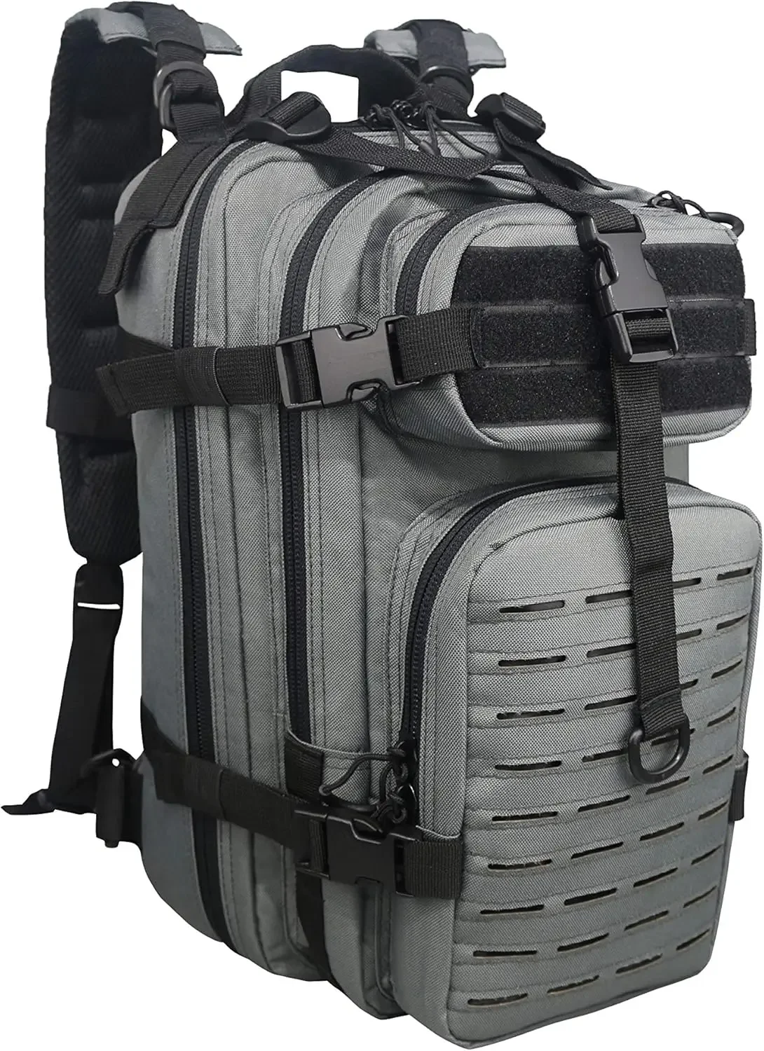 HOME-Stocked EMS/EMT Trauma & Bleeding First Aid Responder Medical Backpack + Kit (Grey) shed