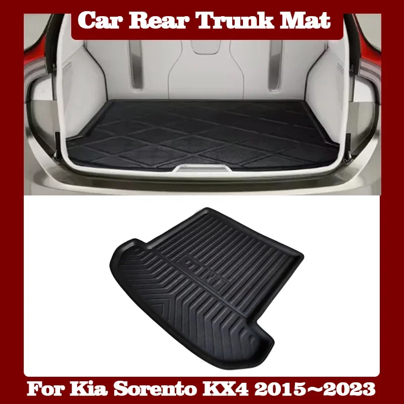 

Для Kia Sorento KX4 KX-4 UM 2015 ~ 2023 2022 автомобильный коврик для заднего багажника, поднос для багажа, водостойкий коврик для пола с защитой от царапин, аксессуары