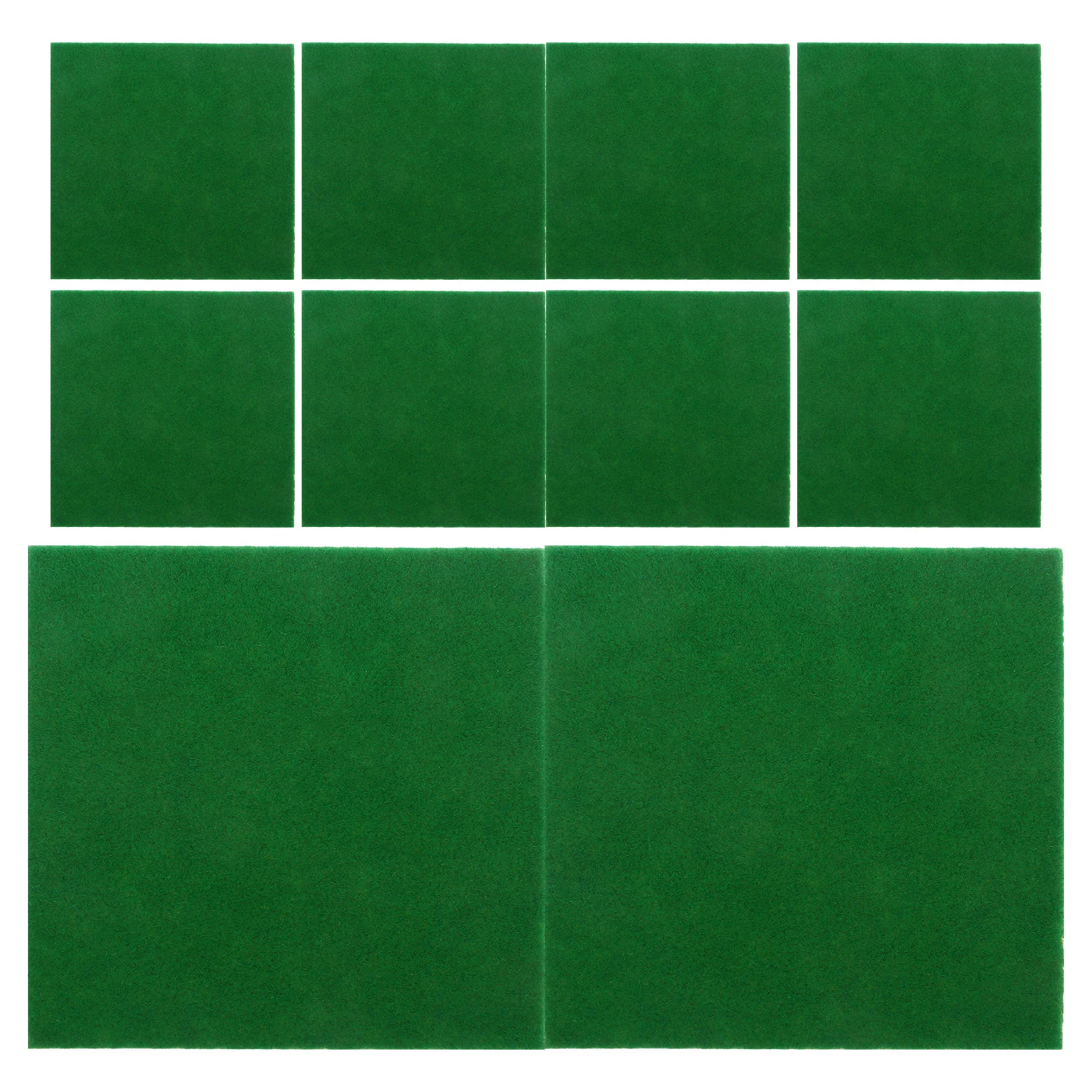 

10Pcs Artificial Grass Mat for Micro Landscape DIY Fairy Garden Craft Terrarium Decoration Lifelike Moss Turf Green Carpet