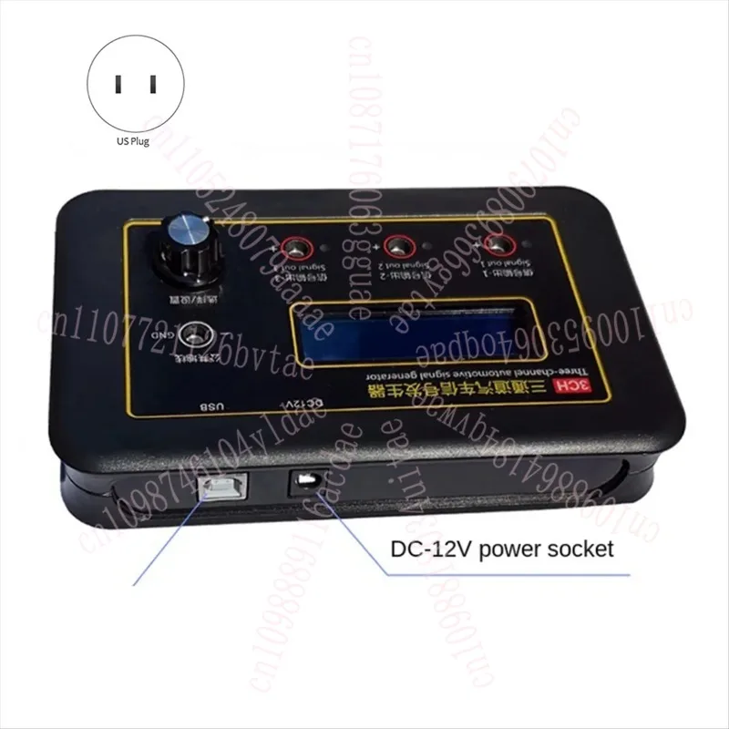 

Tools AM-3CH Three Channel Automobile Signal Generator Crankshaft Camshaft Sensor Simulator Car ECU Computers Tester US Plug