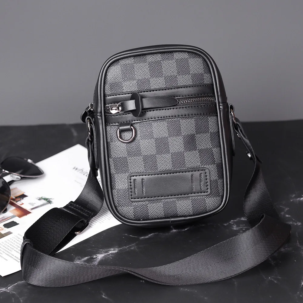 Modische Herren-Umhängetaschen, Lässige Mini-Reise-Schultertasche, Herren-Umhängetasche, Weiche Leder-Clutch, Multifunktionale Kameratasche – Detail 10
