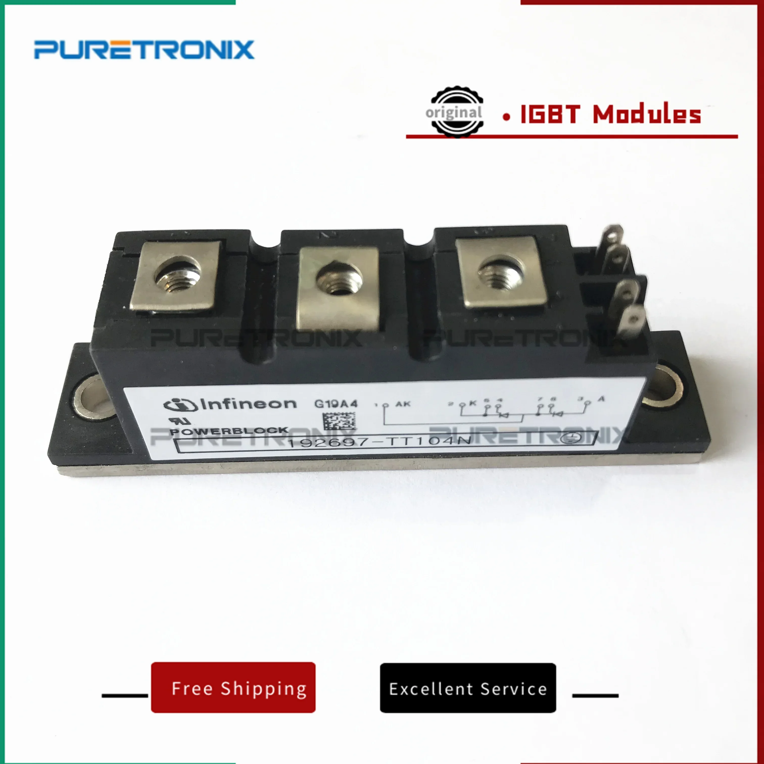 192697-TT104N TT104N14KOF TT104N16KOF TT104N12KOF TT104N-12-794591-00 Mới Ban Đầu Mô Đun Nguồn