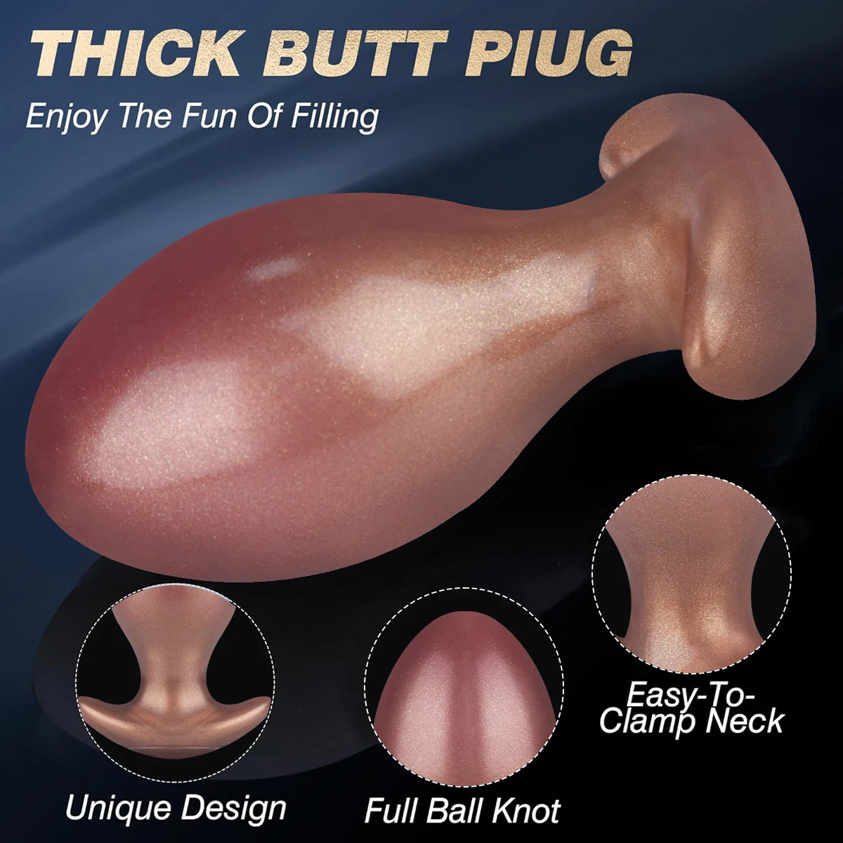 Large Egg-Shaped Anal Plug Beads Balls Butt Plug Prostate Massage Anus Dilator Sex Toys For Men Woman Anal Ball Adult Products - view 2