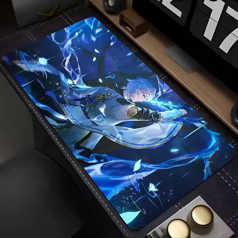 Mousepad Anime Mouse Pad Gaming Accessories Office HD Keyboard Pad Large PC Rubber G-genshin Impact Kamisato Ayato Extended Pad