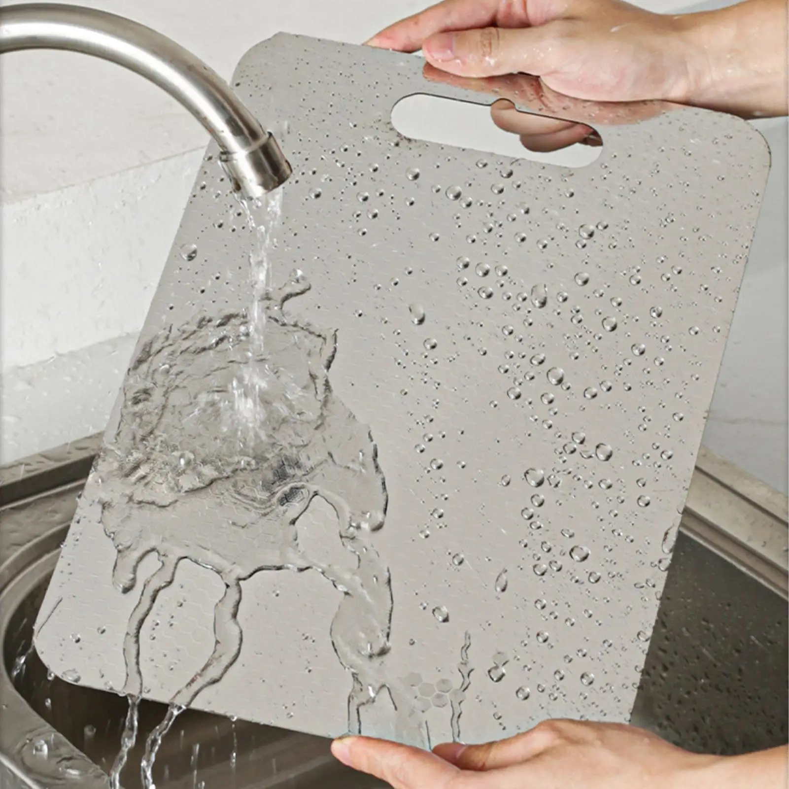 

Разделочная доска из нержавеющей стали, двухсторонний коврик для мытья посудомоечной машины, металлические разделочные доски для кухни, дома, мяса, овощей, еды