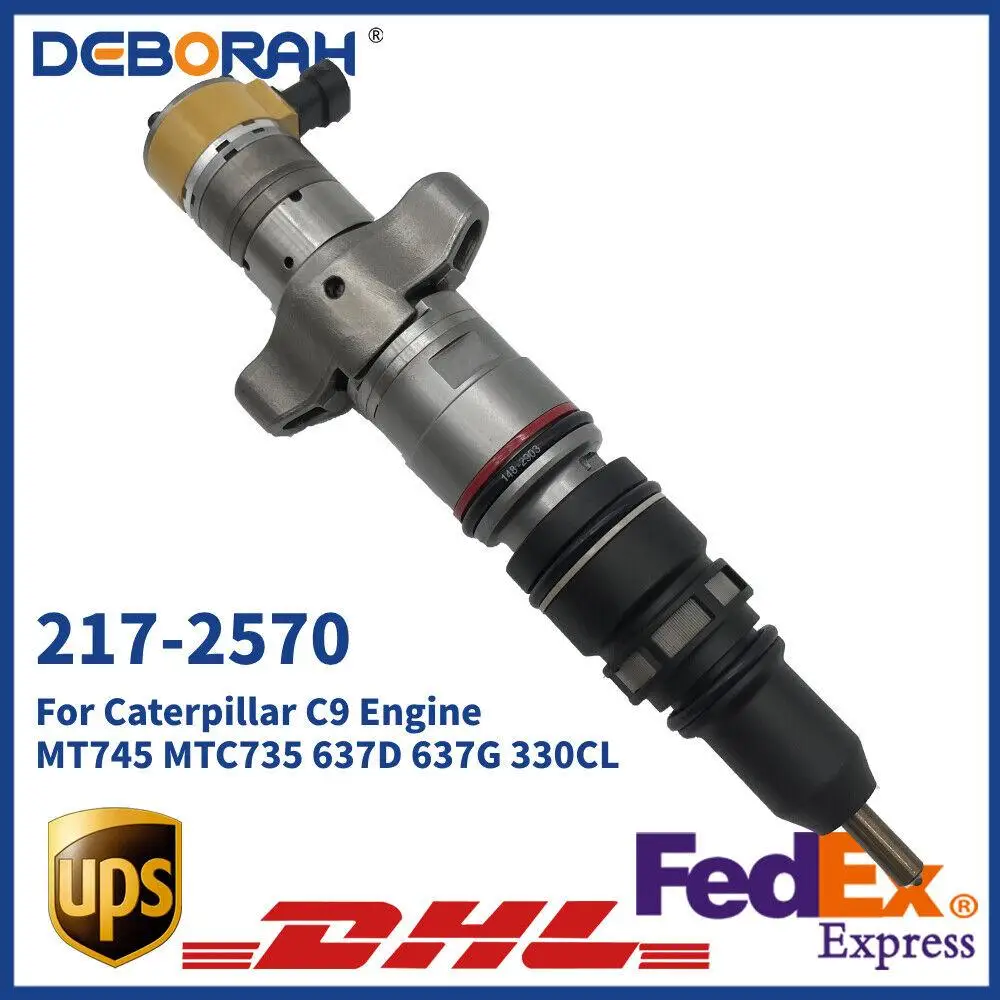 

Diesel Fuel Injectors Assembly 217-2570 2172570 For Caterpillar C9 Engine MT745 MTC735 637D 637G 330CL