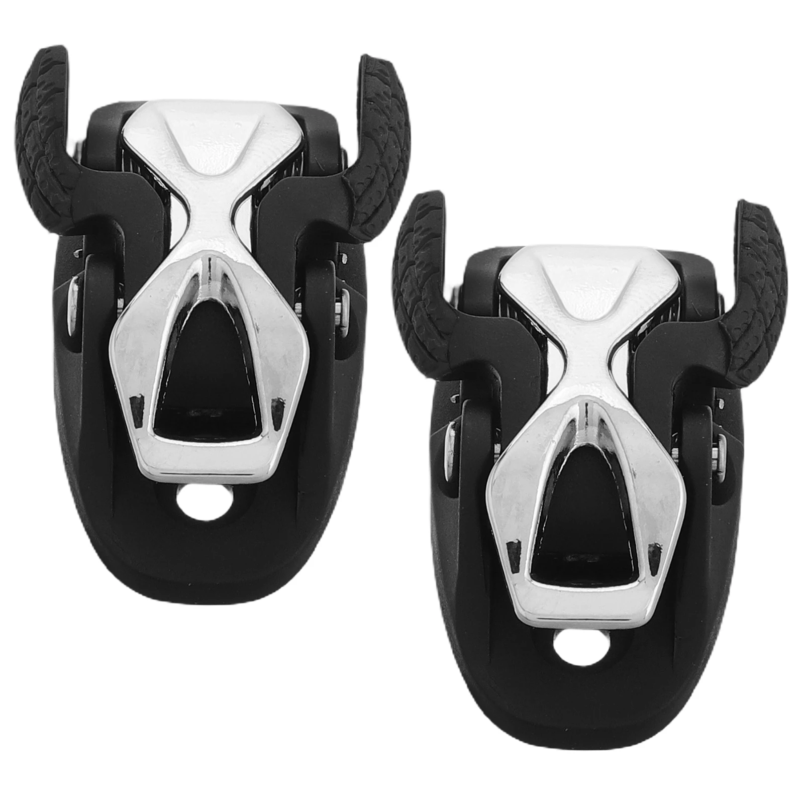 2 قطعة مشبك تزلُّج اكسسوارات ربط مستقرة منع تخفيف الاستخدام على المدى الطويل للمتزلجين العالمي الأسطوانة تزلج أبازيم