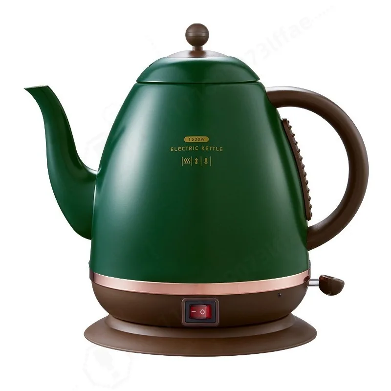 1.5L Retro Insulated Electric Kettle Home Quick Boiling Kettle Long Spout TeaPot Auto-Constant-temperature Kettle Kitchen gadget