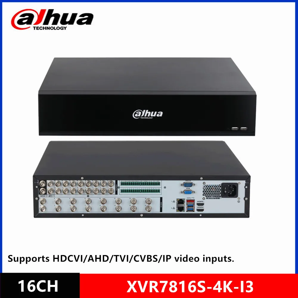 Dahua XVR7816S-4K-I3 16 Channels Penta-brid 4K 2U 8HDDs WizSense Digital Video Recorder