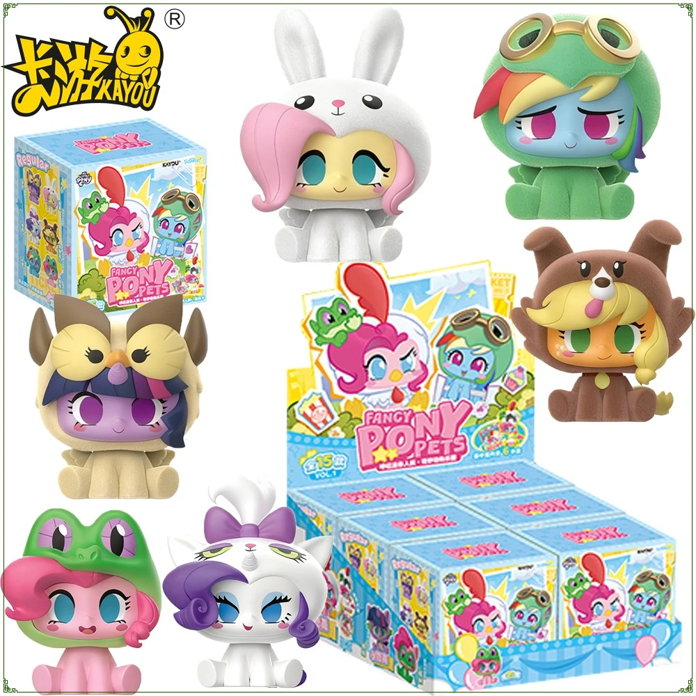 

New KAYOU Genuine My Little Pony Click Mini Figures Series Blind Box Surprise Figures Movable Model Toys Kids Christmas Gifts
