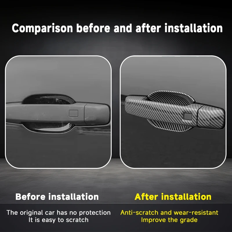 Door Handle Cover For Renault Scenic 2 II MK2 2003 2004 2005 2006 2007 2008 2009 Car Accessories Rustproof Stickers Trim Gadgets