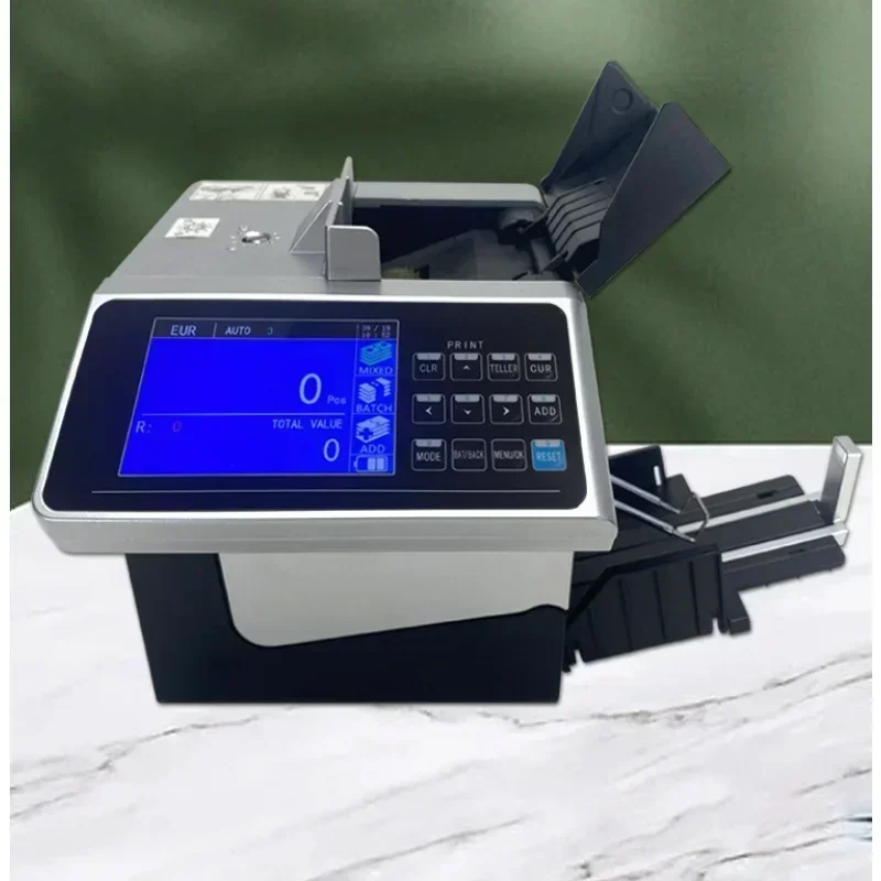 Portable Bill Counter XD-6100 (USD, EUR, THB) – Rechargeable Mini Mixed-Currency Detector with Printing Function