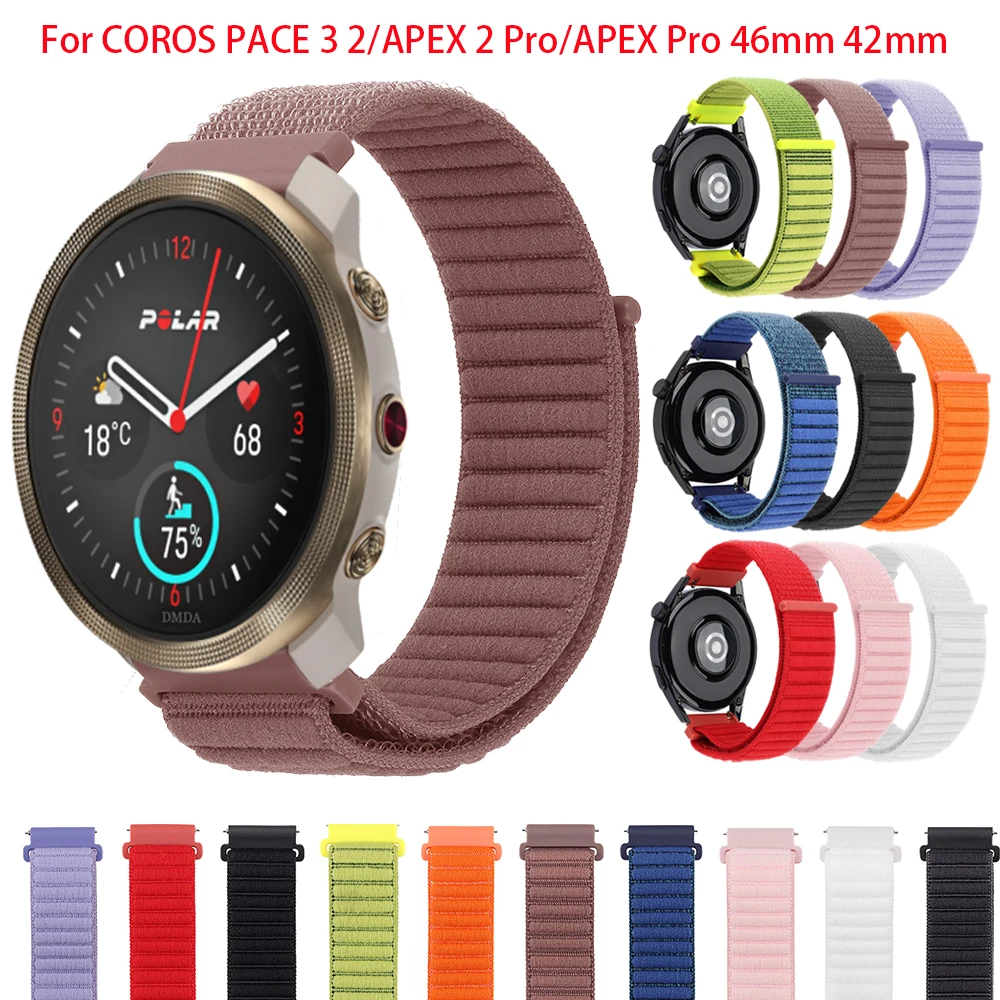 20mm 22mm Gevlochten Band Voor COROS Tempo 3 2/APEX 2 Pro Apex 46mm 42mm Band Voor TicWatch Pro 3 Ultra Vervang Smartwatch Armbanden