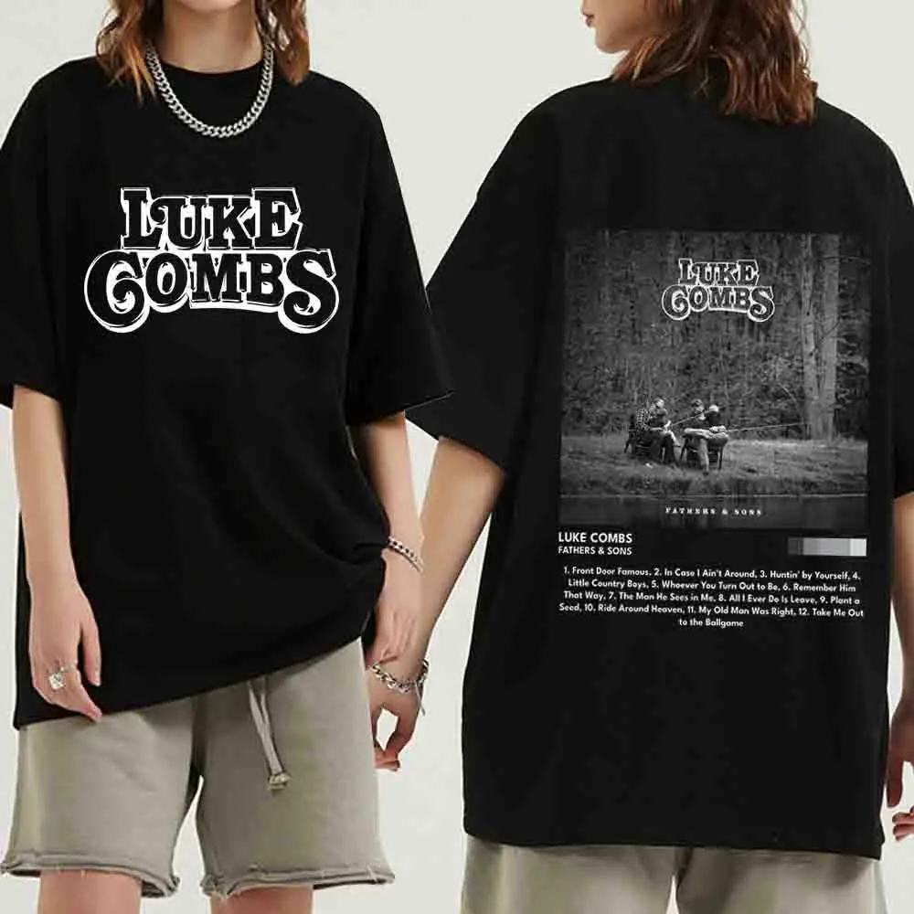 Luke Combs Fathers & Sons T-shirt Man Women Harajuku O-neck Summer Casual Shirt