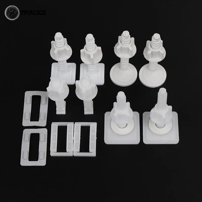 4Pcs Toilet Seat Hinge Bolts Replacement Screws Fixing Fitting Kit Repair Tools