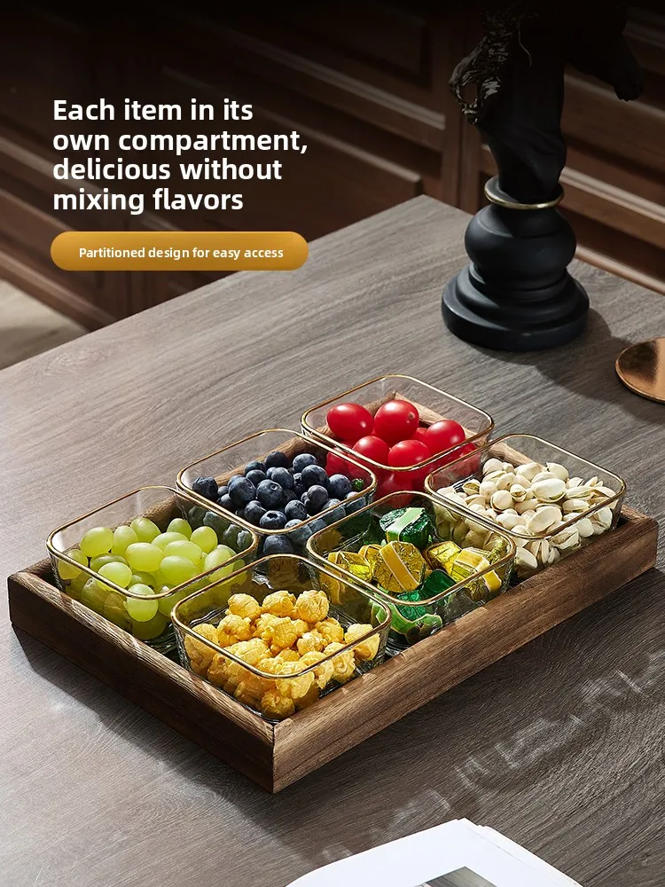 

Поднос для фруктов, стеклянный материал для гостиной, поднос для дисплея Snas, ящик для хранения сухих фруктов и выпечки для ежедневного использования