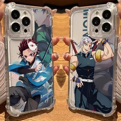 Tanjirou Demon Slayer Phone Case for Vivo V40 V30 V29 V25 V23 Y36 Y35 Y28 Y22 Y21 Y20 4G 5G Shockproof Thin Clear Cover