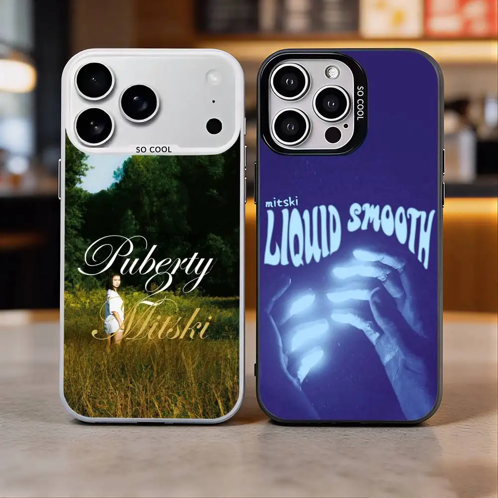 

Singer M-Mitski Phone Case For iPhone 17, 16,15,14,13,12,11 Plus,Pro Max, Colorful Silver Funda Cover