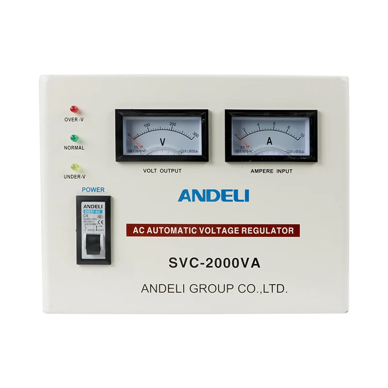 ANDELI SVC-2000VA Single Phase Voltage Stabilizer 2KW Fully Automatic Voltage Regulator