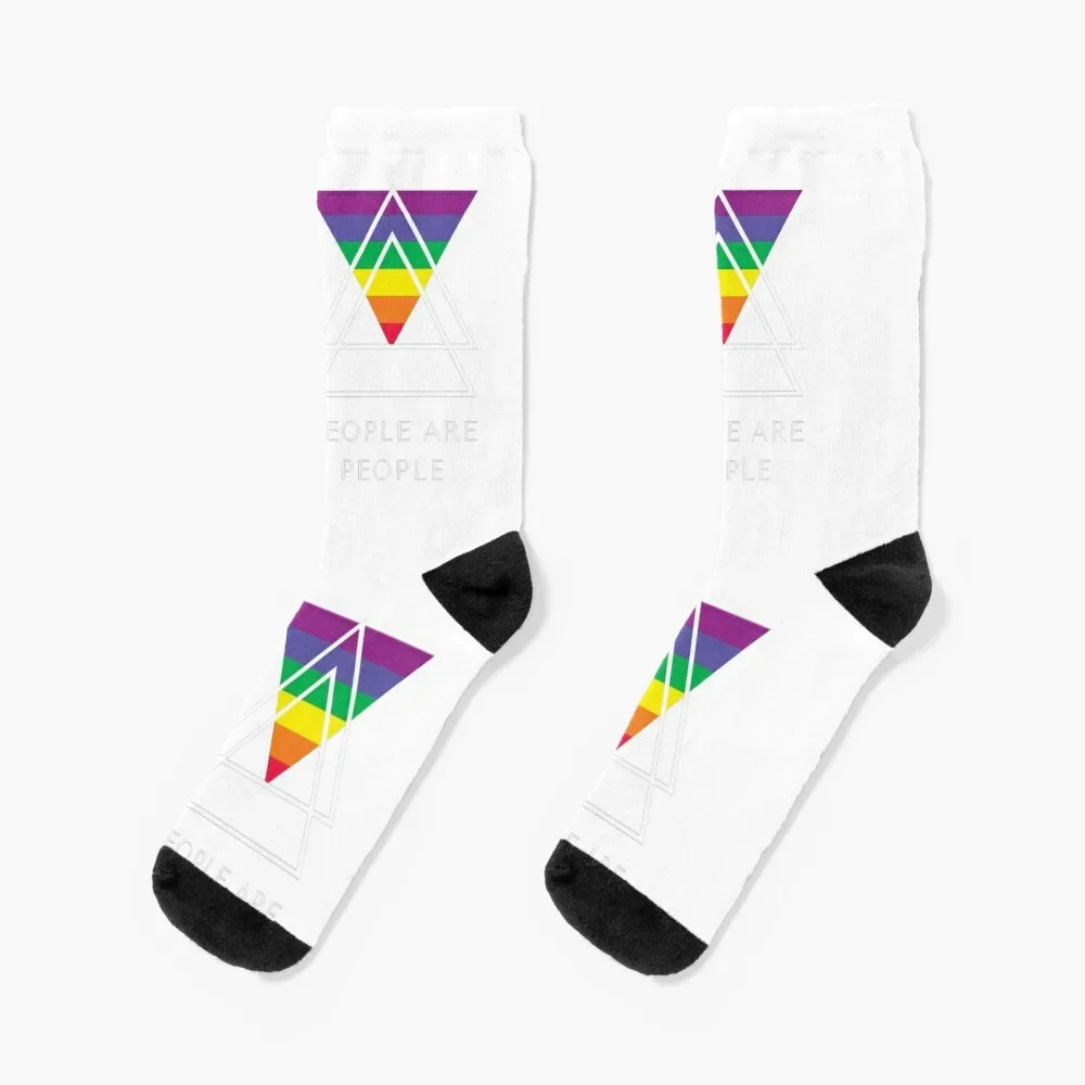 

People Are People - Pride Socks football hockey anti slip football Socks Woman Men's