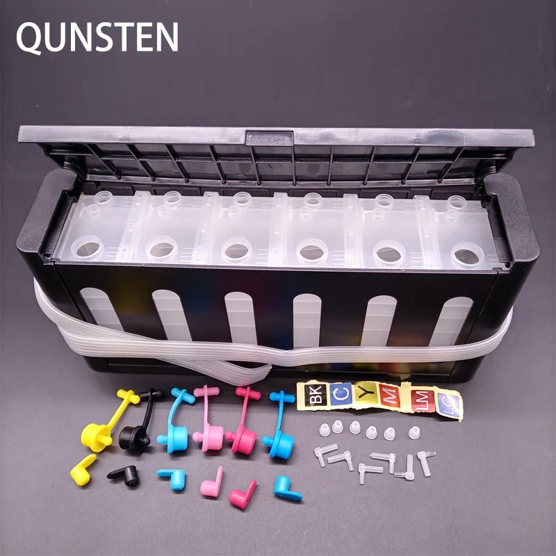 Sistema de Abastecimento de Tinta Contínua DIY Tanque Substituição Parte Kit para HP Canon e Epson Impressora Cartucho, DIY, 6 cores, 100ml, Ciss