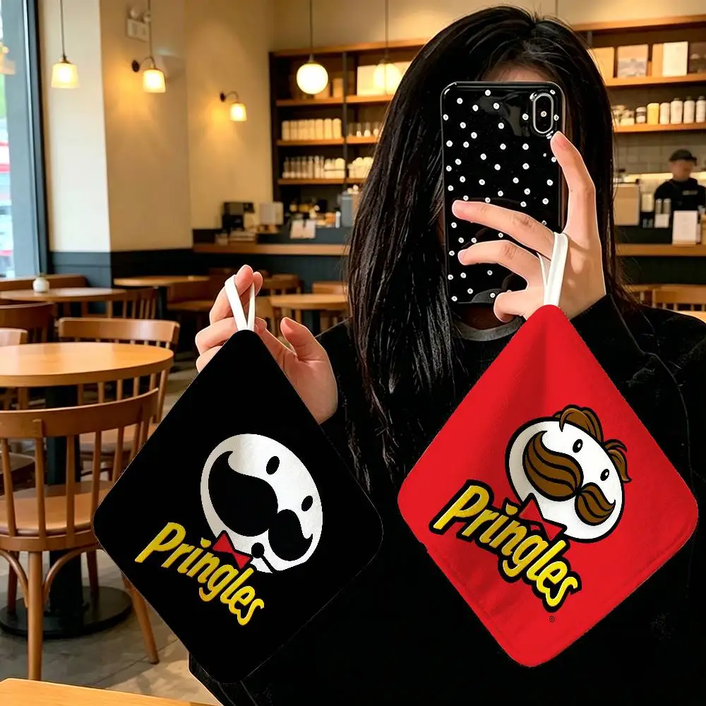 Fashion P-Pringles L-LLC Polyester Household Hanging Towel Polyester Cotton Hand Wiping Towel Sturdy For Bathroom Bedroom