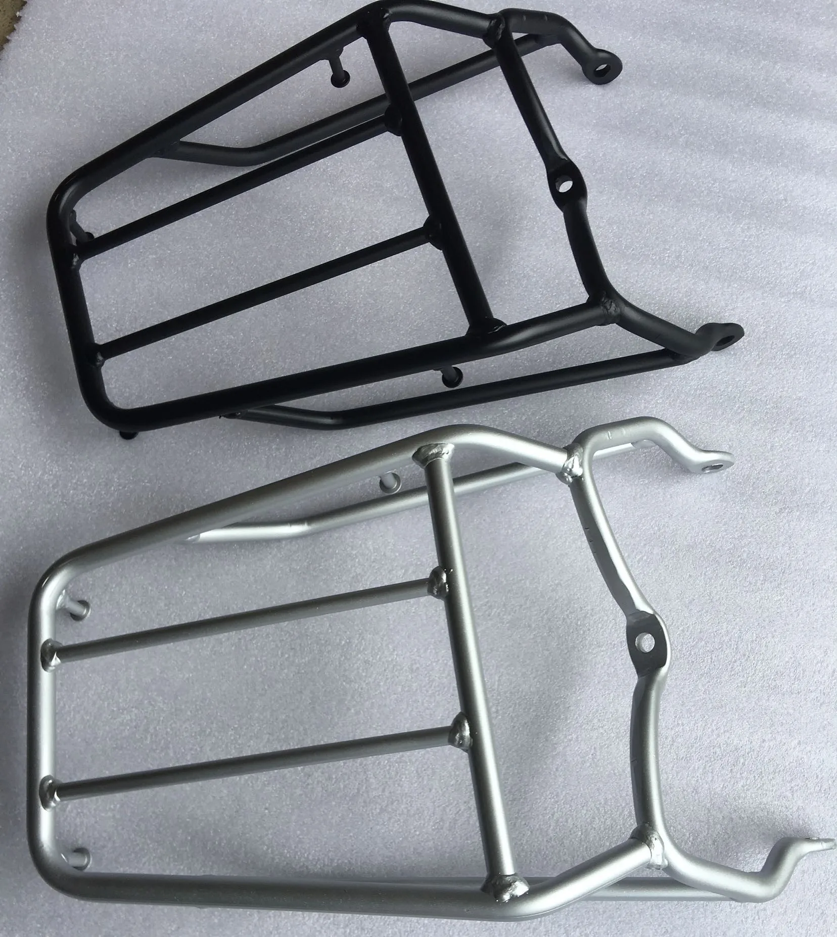 

Rear Carrier Cargo Luggage Rack Passenger Grab For SUZUKI TU250 GB TU250G TU250GB Grass Tracker Bigboy Chrome Black Silver