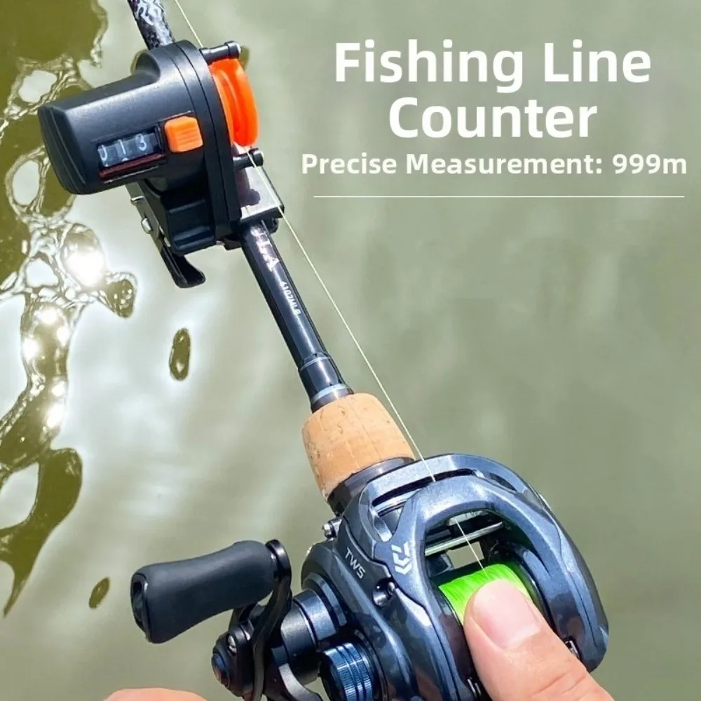 0-999M Range Fishing Line Counter Digital Display High Precision Length Measurement Tool Portable Design Line Measurement