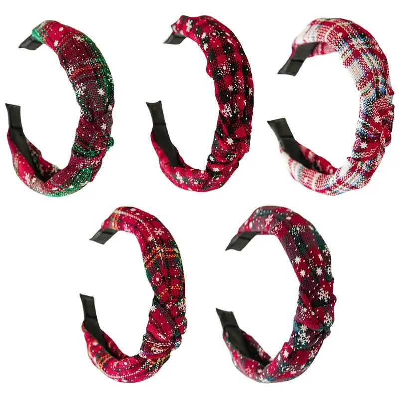 Christmas Party Headband Snowflake Christmas Headbands For Adults Non Slip Head Wrap Christmas Hair Accessories For Women Girls