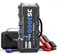 TOPDON JS3000 12v 3000a peak Current Power Pack Booster Battery Flashlight Jump Starter Kit 28000 Mah for Big Cars