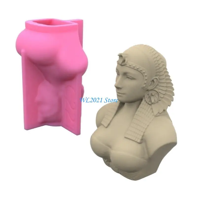 

G5GC Egyptian Decoration Silicone Mold Resin Epoxy Craft Plaster Clay Craft DIY Ornament Making Tool