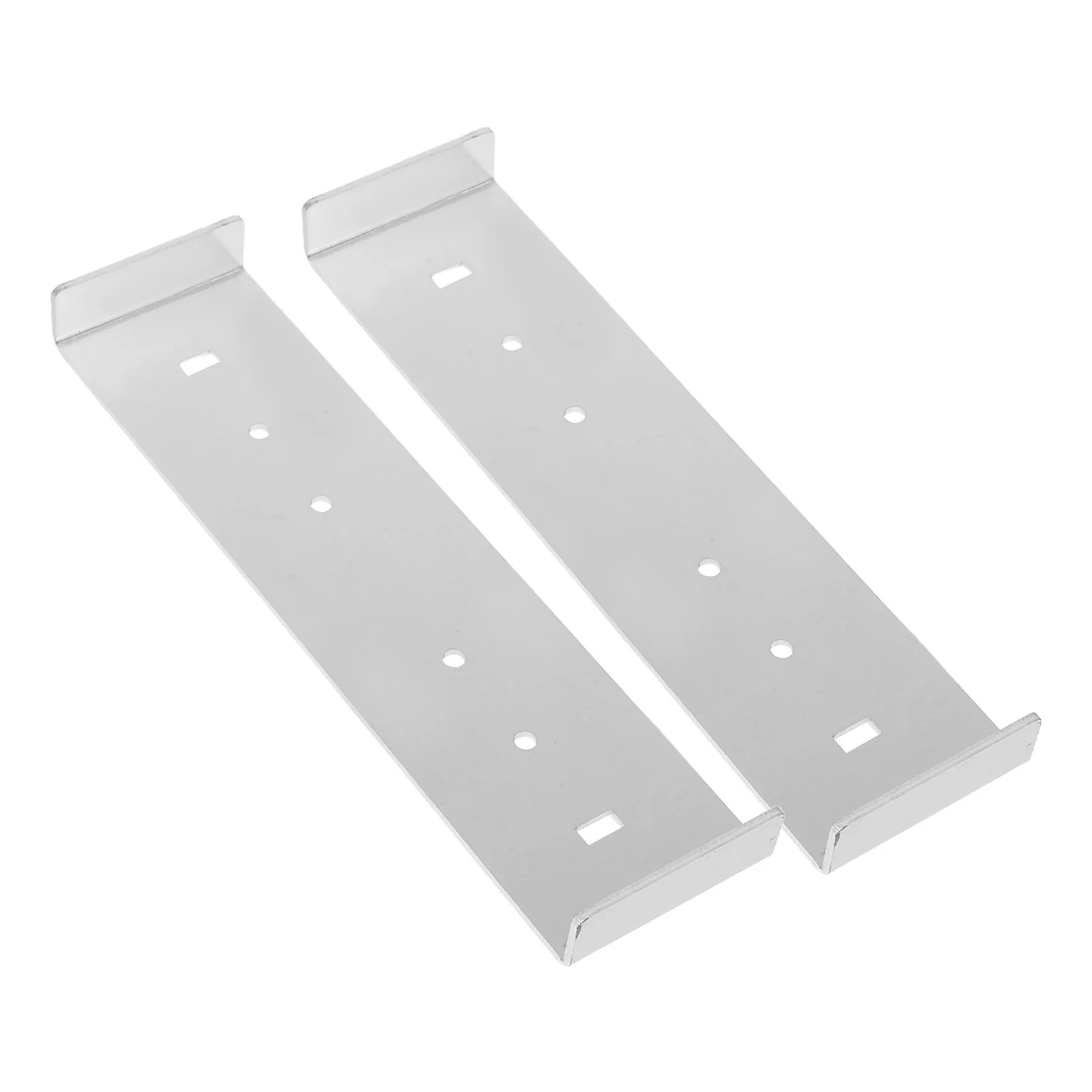 

2 Pcs Mailbox Fixed Bracket Door Aluminum Closing Magnets Lock Frame Tensioner Silver Electric Locks Control