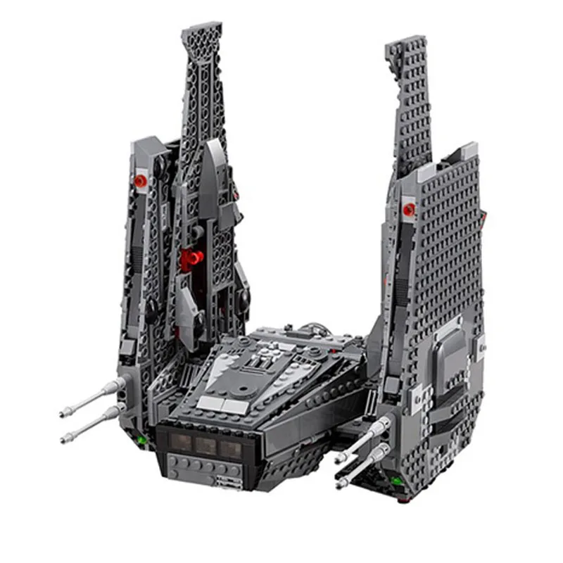 Star battle 1005PCS MOC  Kylo Ren's Command Shuttle assembled spaceship model boys educational toys gift