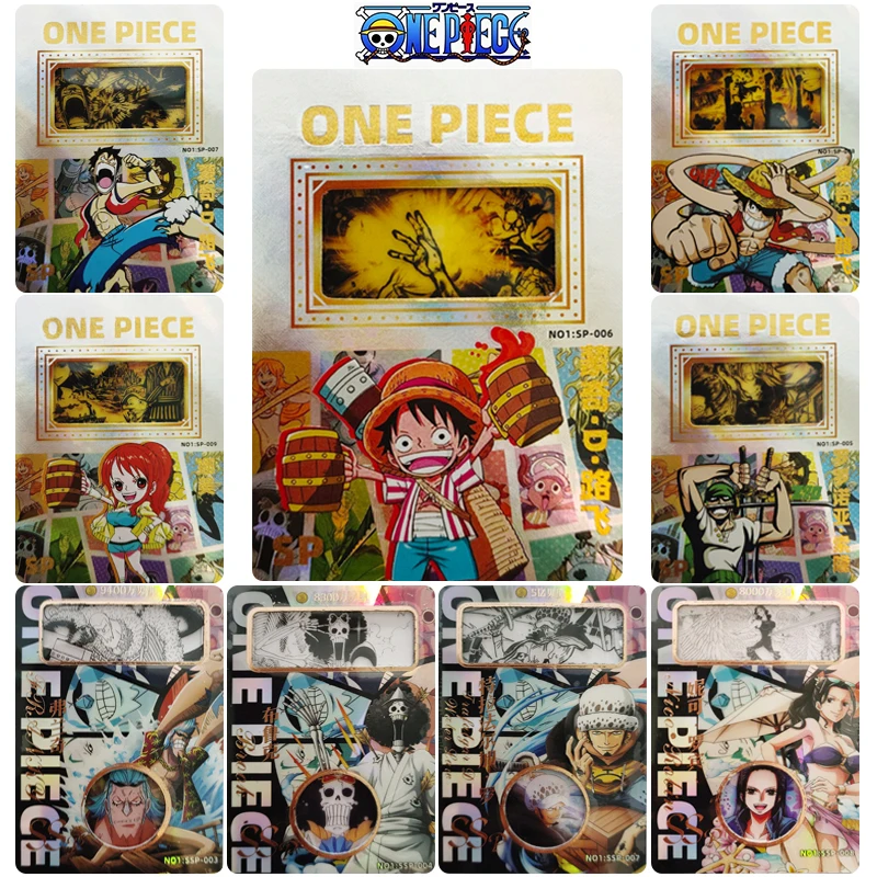 

ONE PIECE SSP SP series Collection card Nico Robin Usopp BROOK Borsalino Anime characters Flash card Cartoon toys Christmas gift