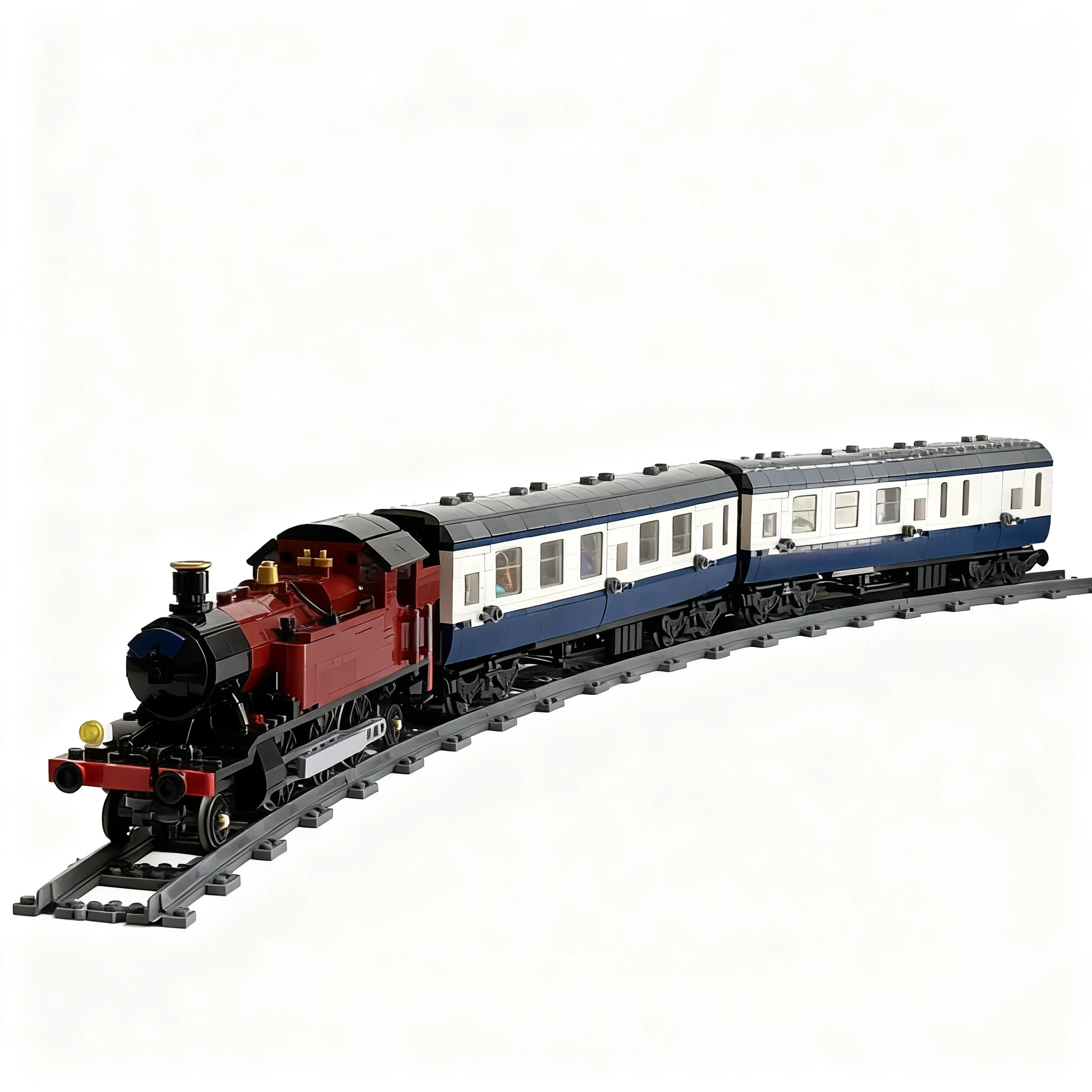 834pcs MOC Train BR Mark 1 MK1 Brake Coach Model Building Blocks Collection Education Idea Birthday Display Creative Brick Craft